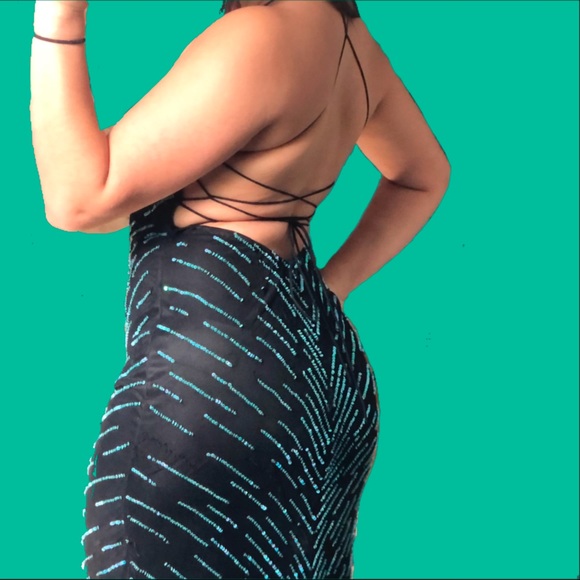 Blue Mermaid Style Prom Dress🧜🏽‍♀️ - Picture 2 of 3